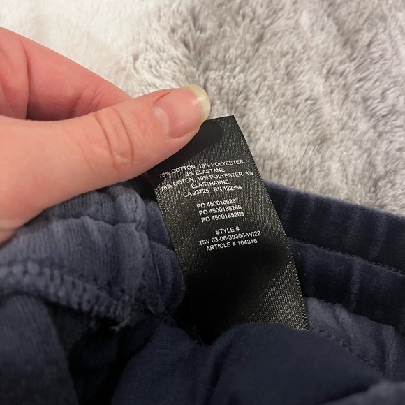 Aritzia TNA Relaxed Velour Sweatpant Blue - Picture 6 of 7